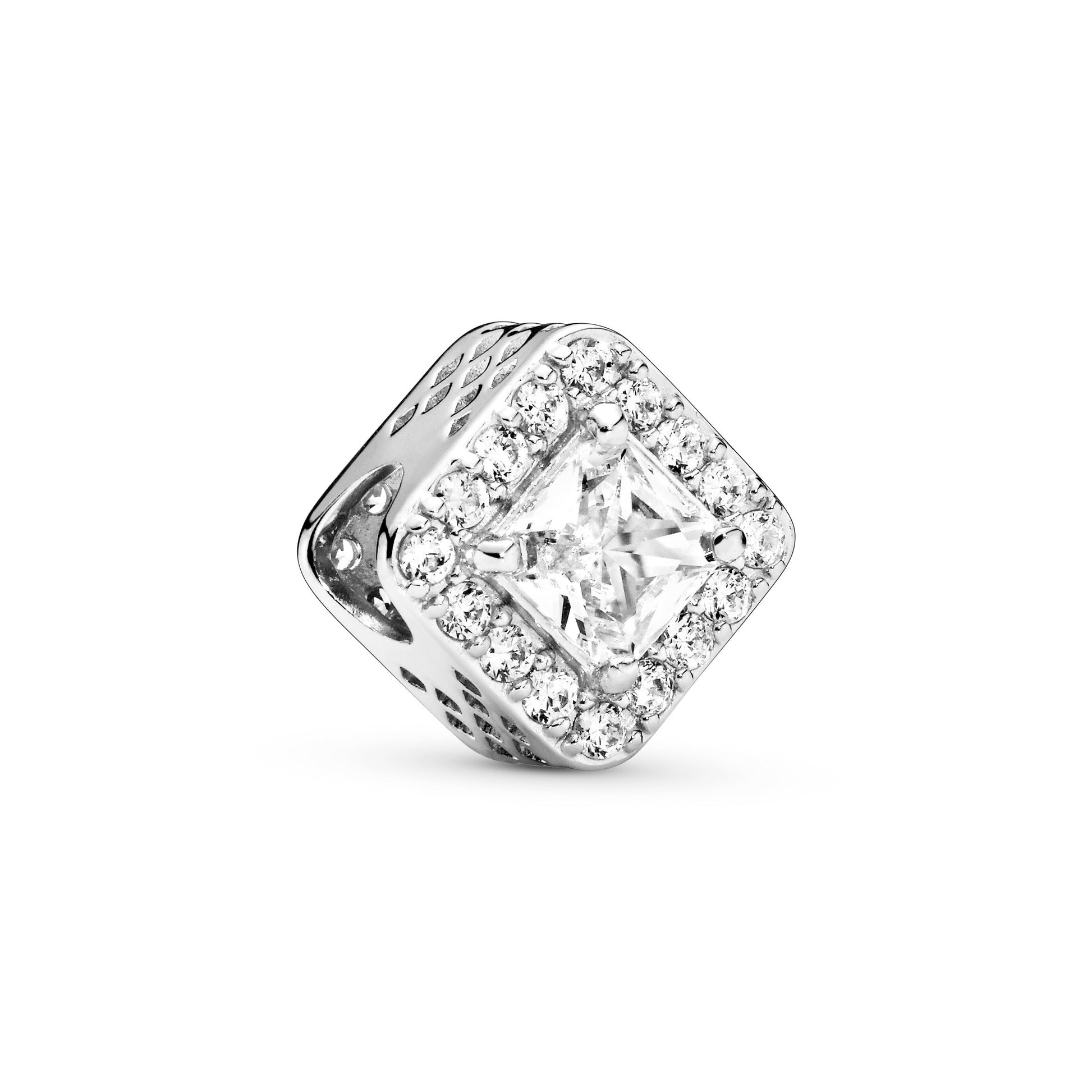 Pandora Square Sparkle Halo Charm