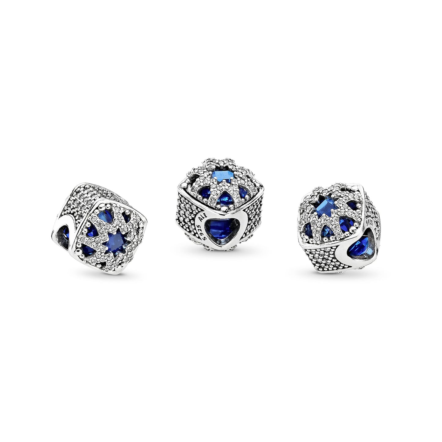 Pandora Square Blue Star Charm