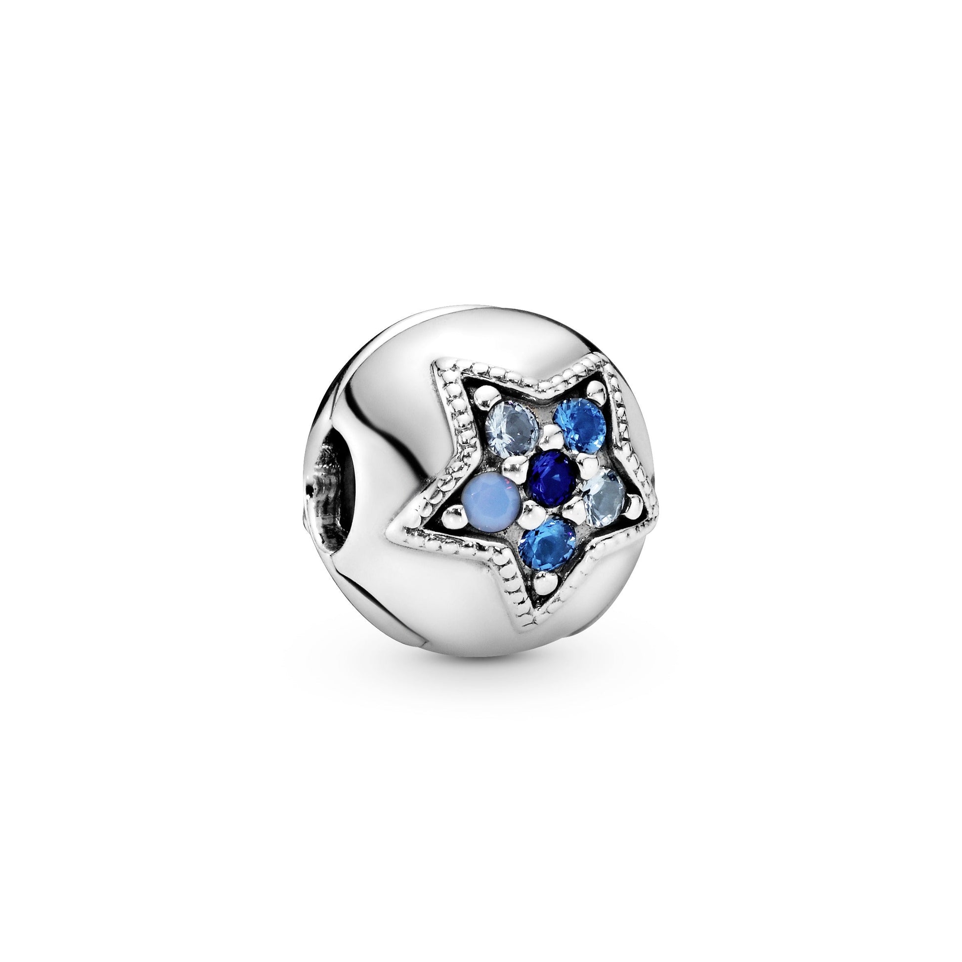 Pandora Bright Blue Star Clip Charm