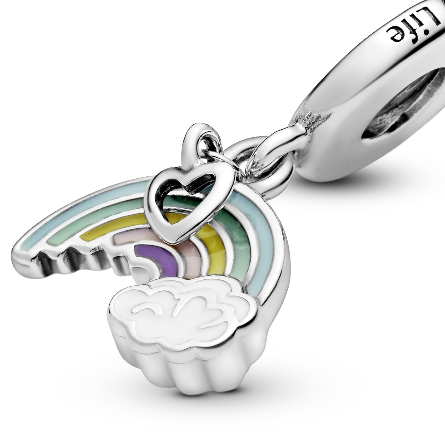 Pandora Rainbow & Cloud Dangle Charm