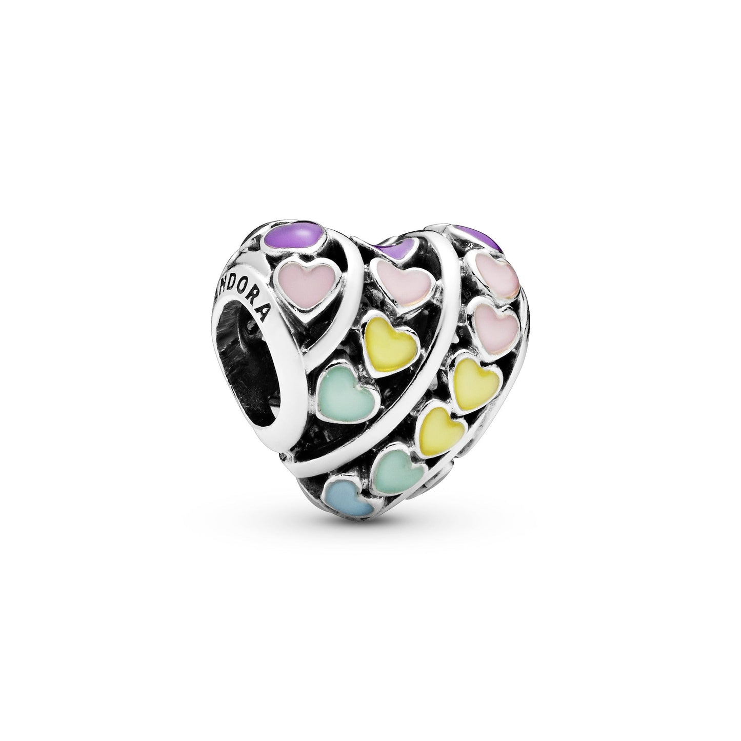 Pandora Rainbow Hearts Charm