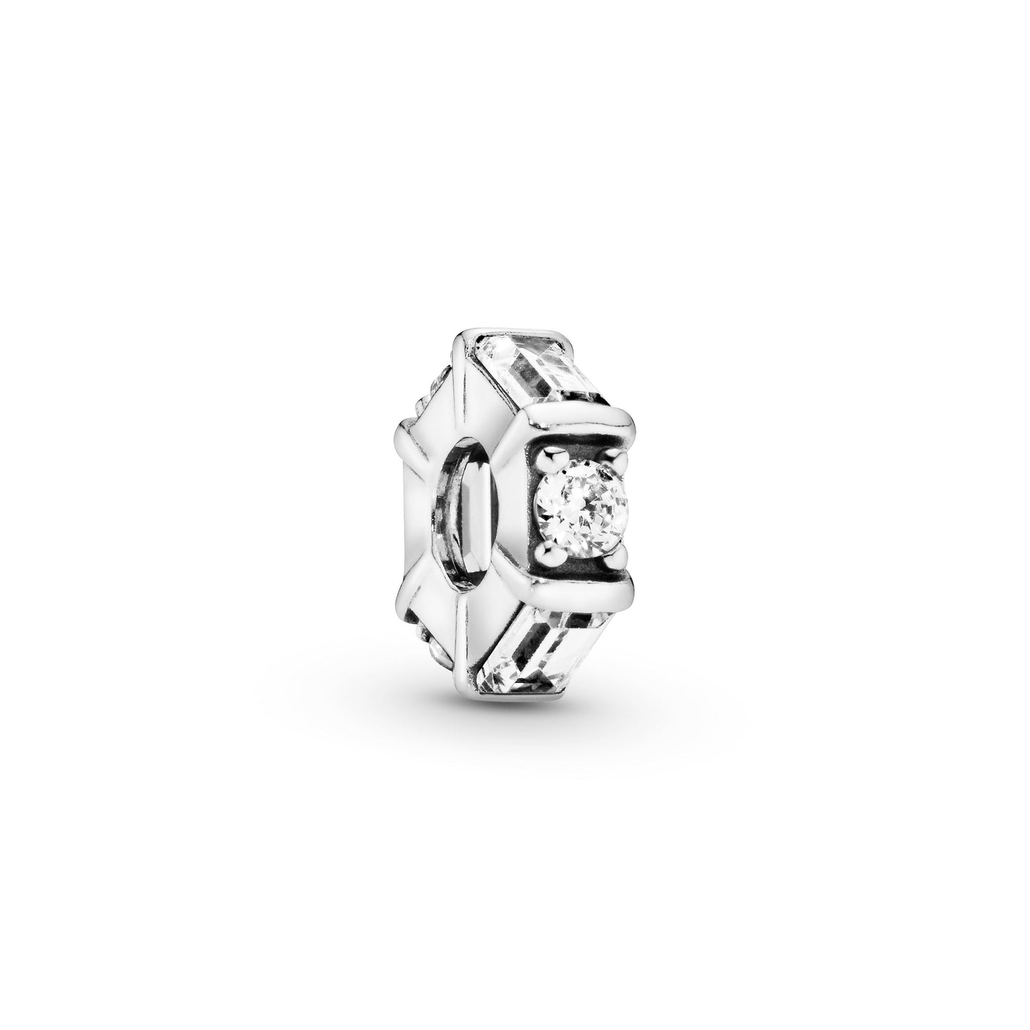 Pandora Clear Ice Cube Spacer Charm