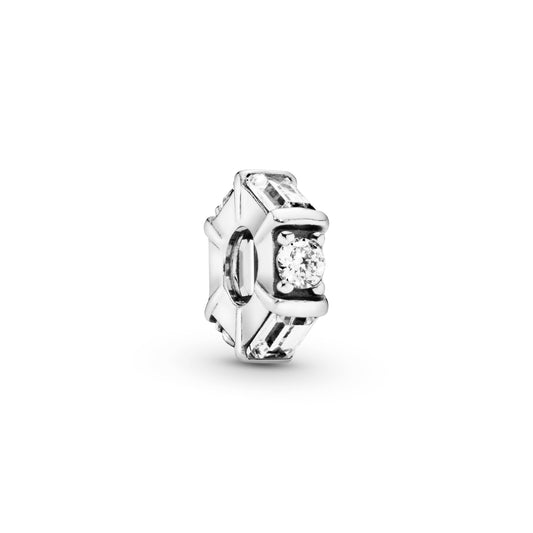 Pandora Clear Ice Cube Spacer Charm