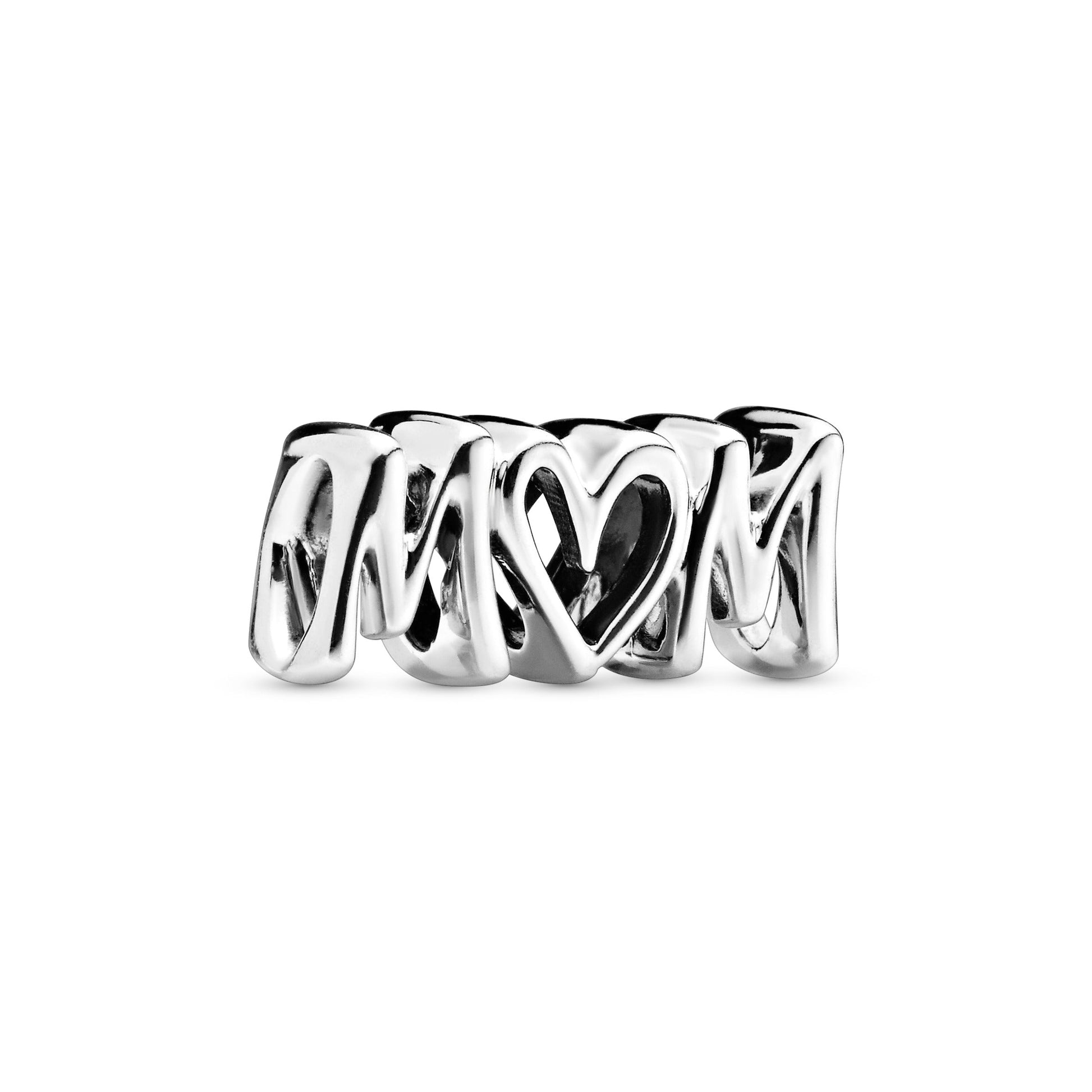 Pandora Mum Script Charm