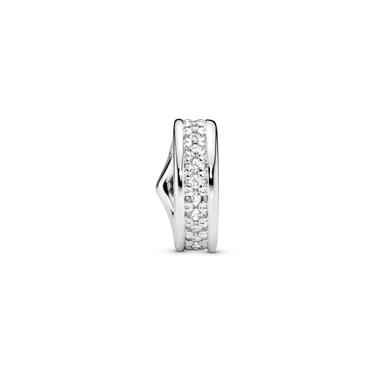 Pandora Sparkling Wishbone Spacer Charm
