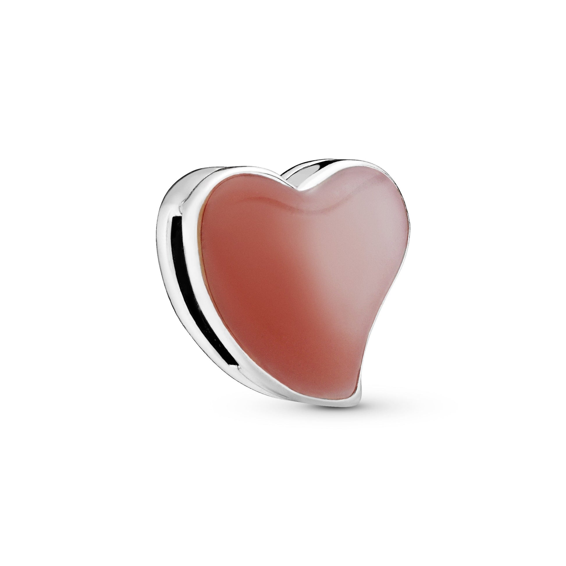 Pandora Asymmetrical Heart Clip Charm