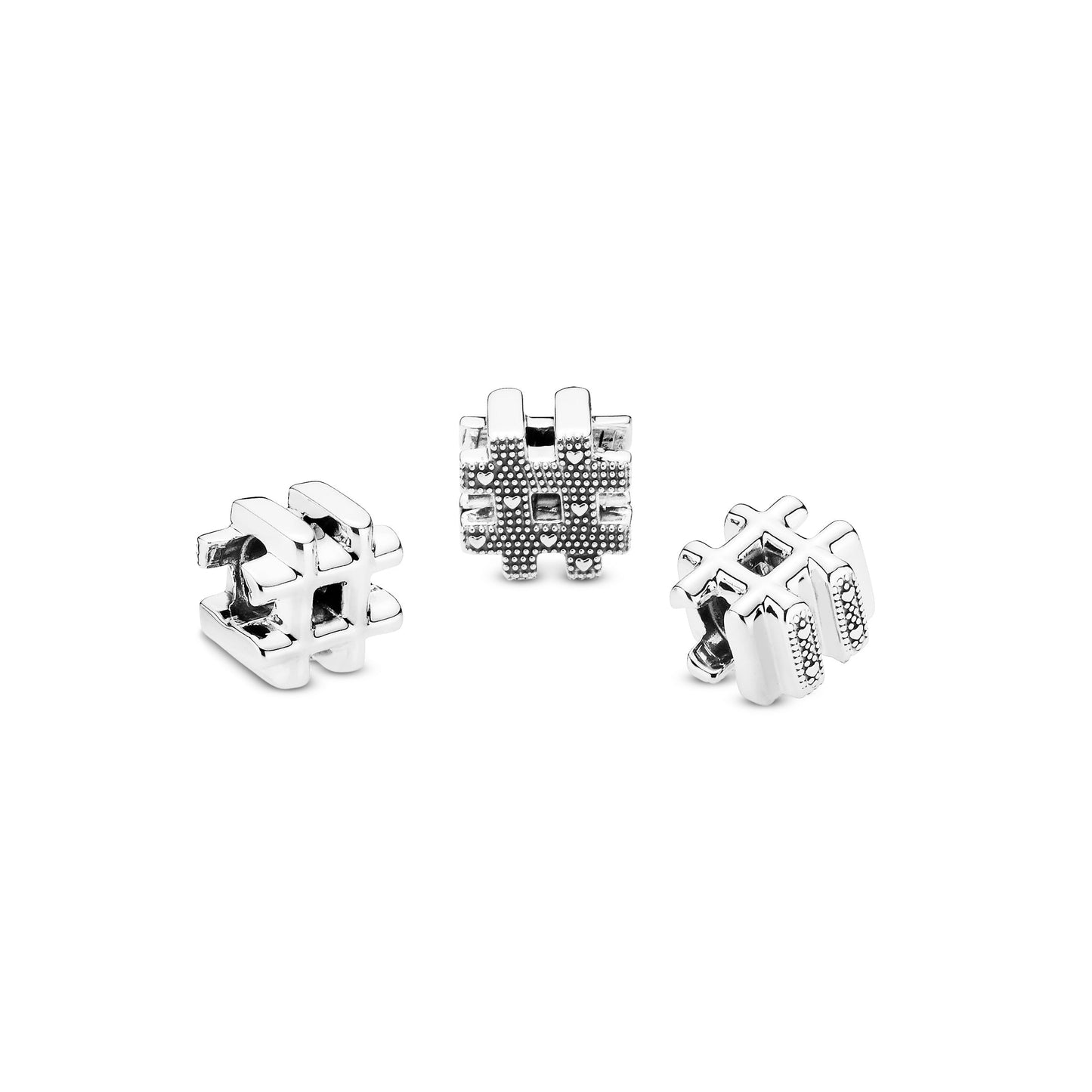 Pandora Hashtag Symbol Charm
