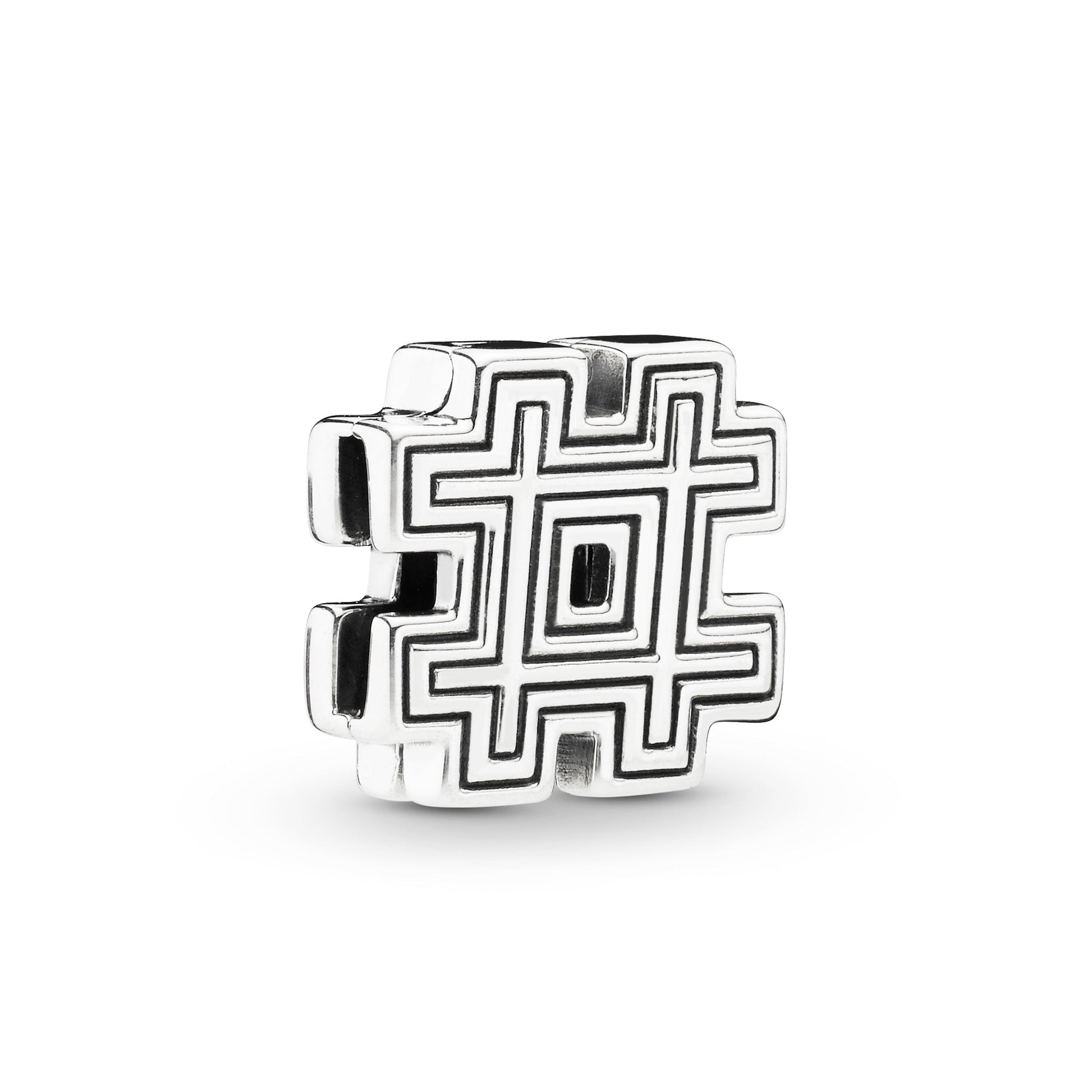 Pandora Hashtag Symbol Clip Charm