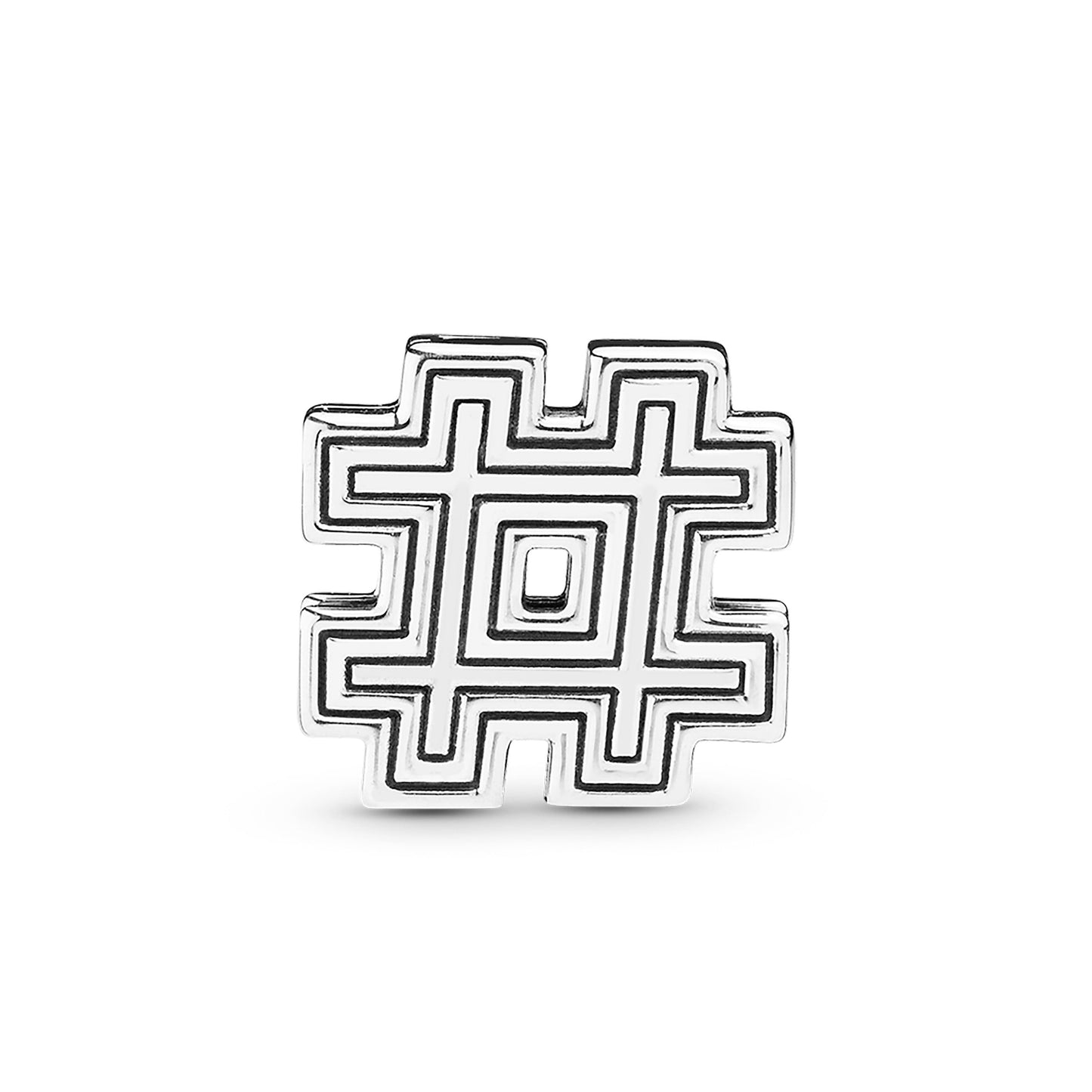 Pandora Hashtag Symbol Clip Charm