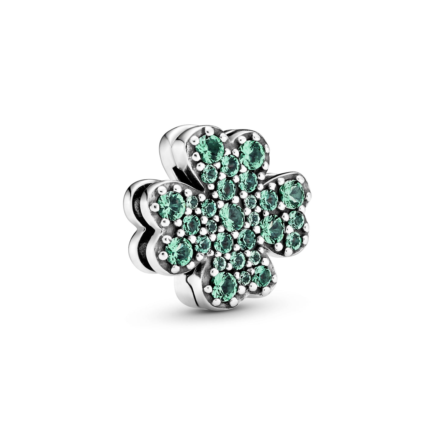 Pandora Pave Four-Leaf Clover Clip Charm