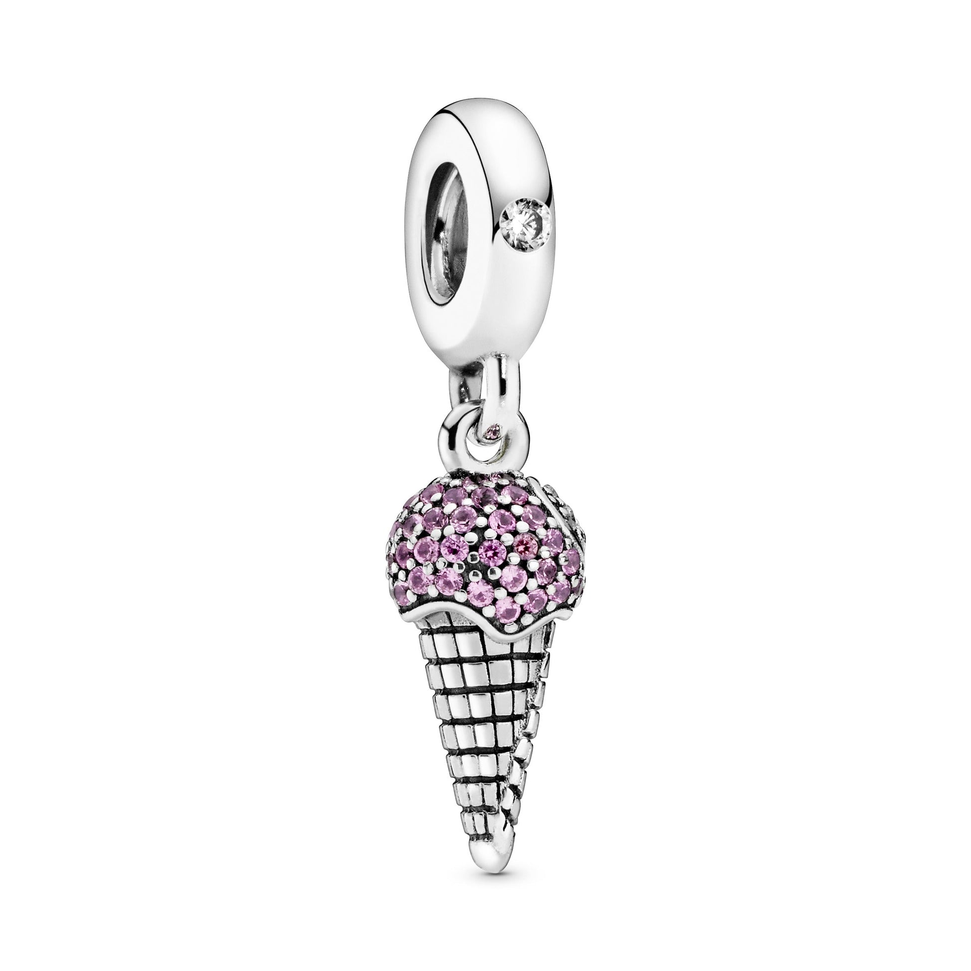 Pandora Pave Ice Cream Cone Dangle Charm