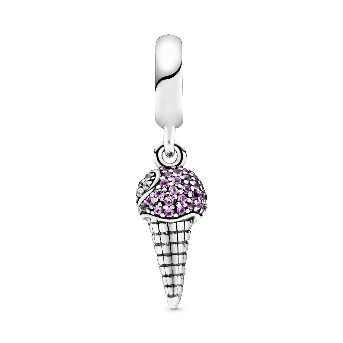 Pandora Pave Ice Cream Cone Dangle Charm