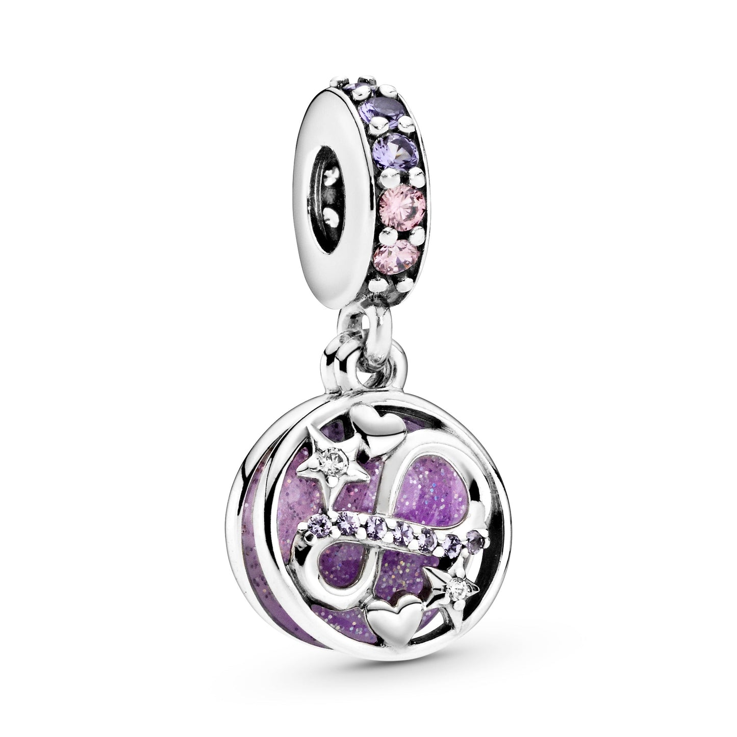 Pandora Glittering Infinity Hearts & Stars Dangle Charm