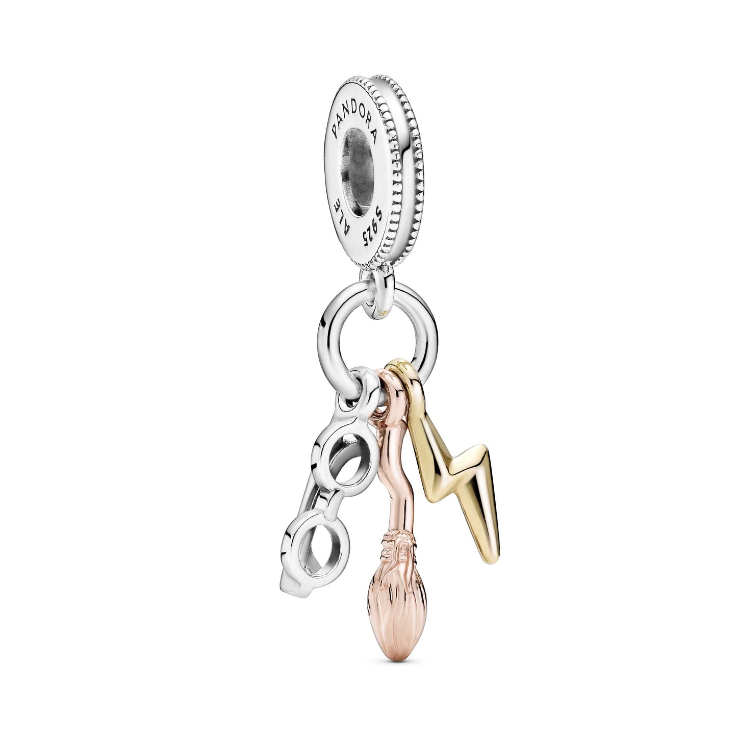 Pandora Harry Potter, Glasses, Nimbus 2000 & Lightning Bolt Dangle Charm