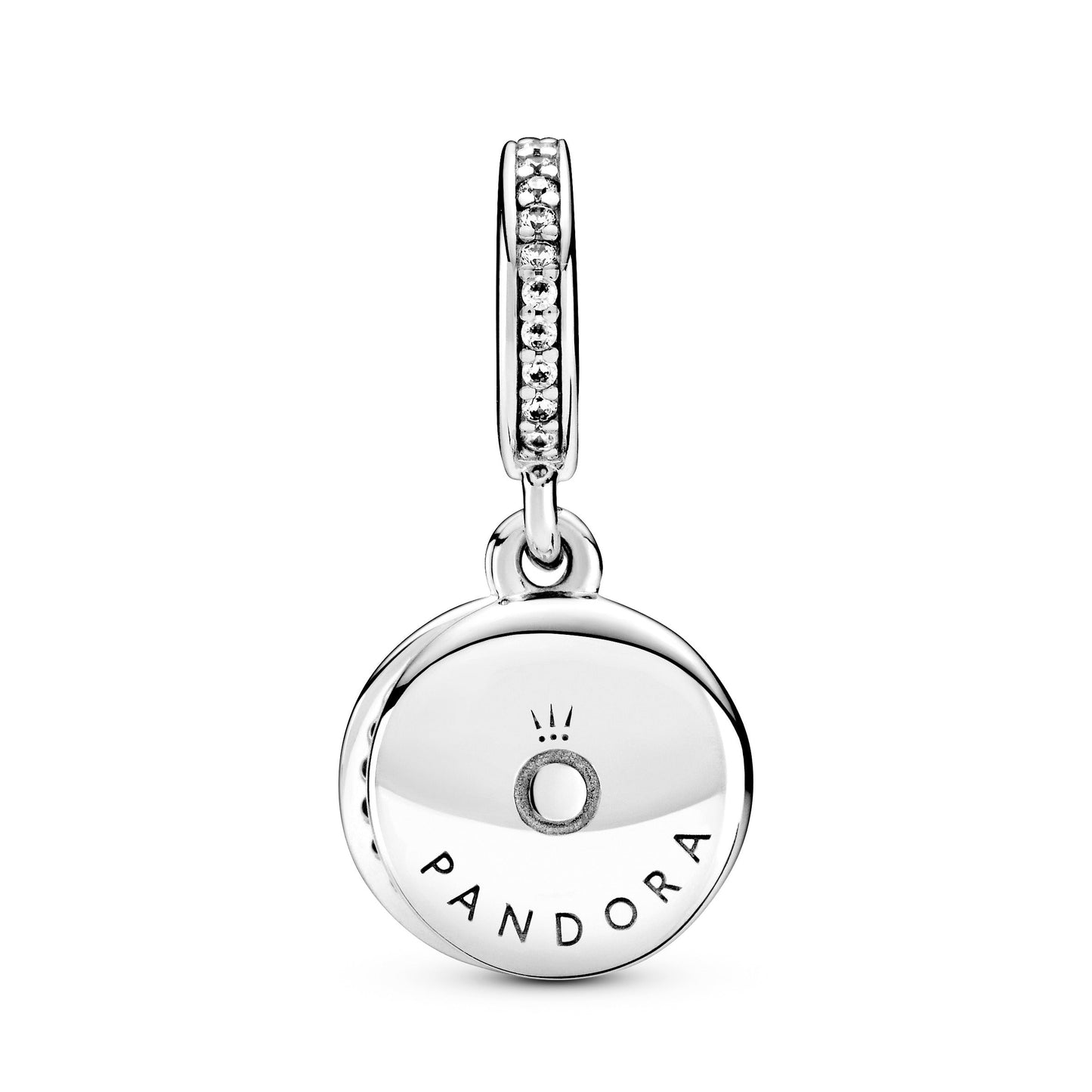 Pandora Sparkling Blue Disc Double Dangle Charm