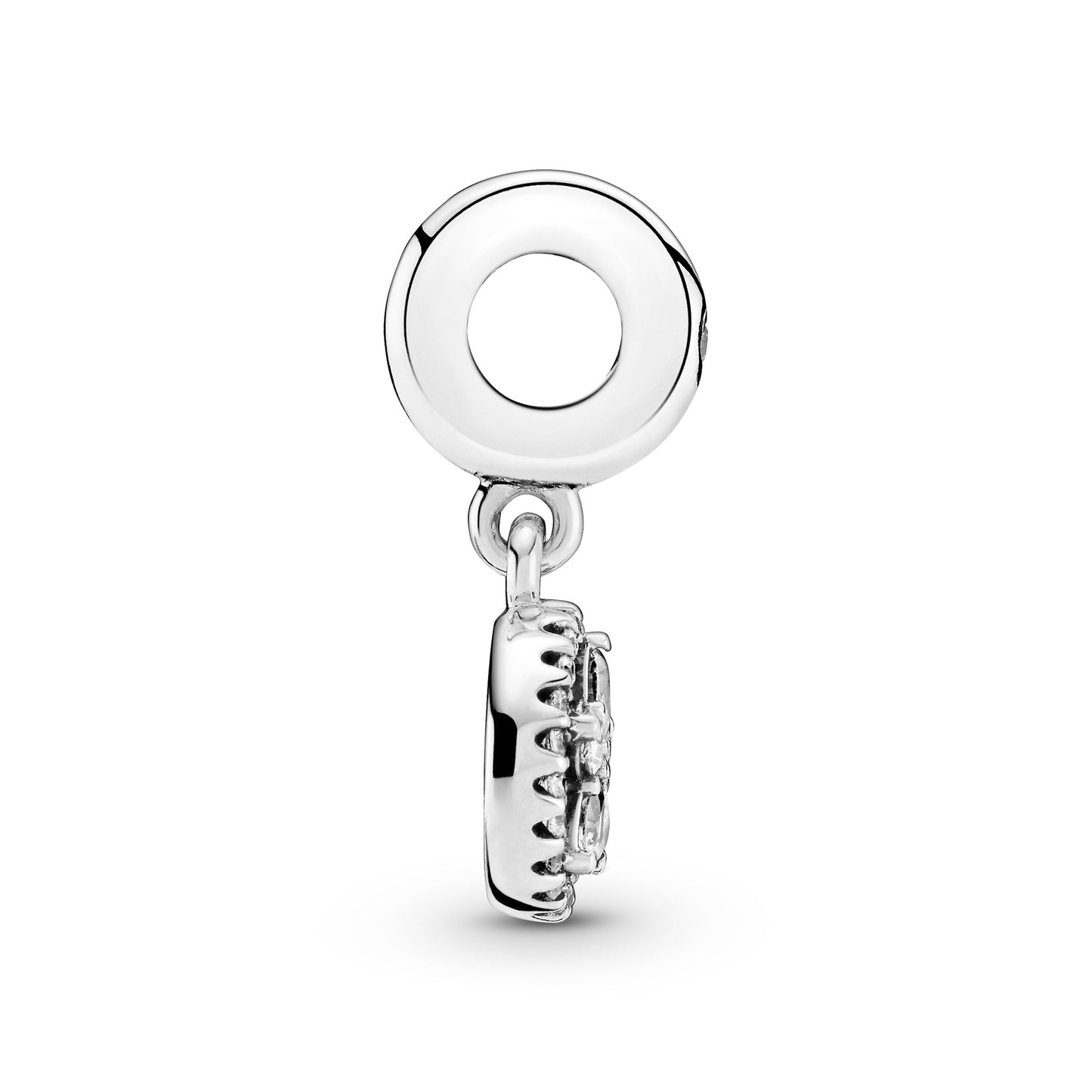 Pandora Sparkling Snowflake Circle Dangle Charm
