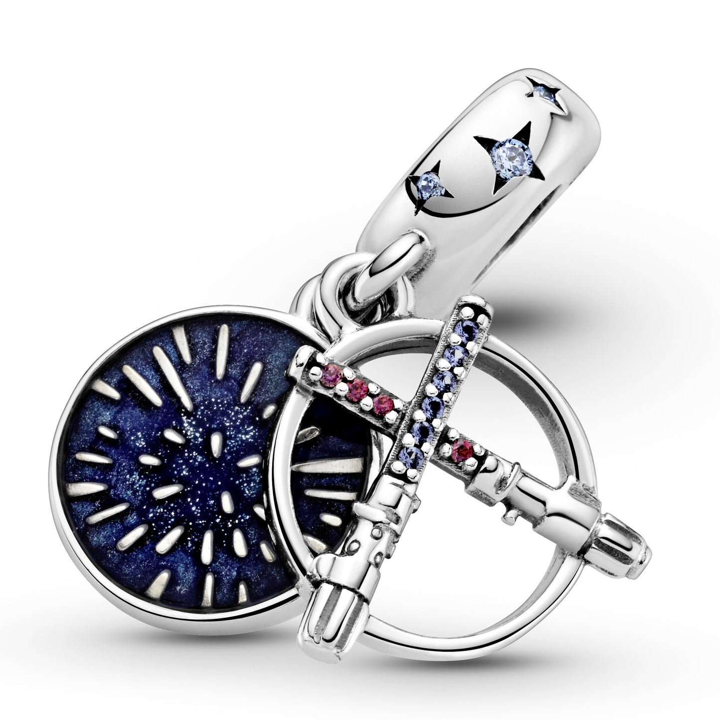 Pandora Star Wars Lightsaber Double Dangle Charm