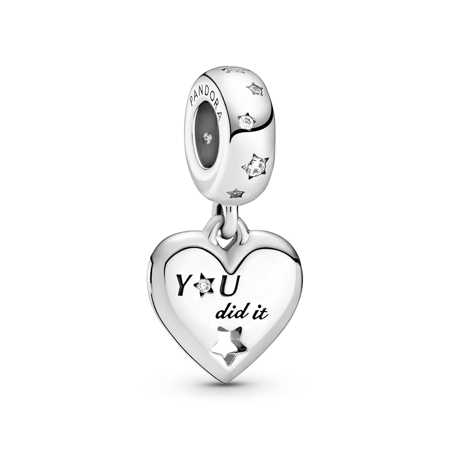 Pandora Congratulations Heart & Stars Dangle Charm
