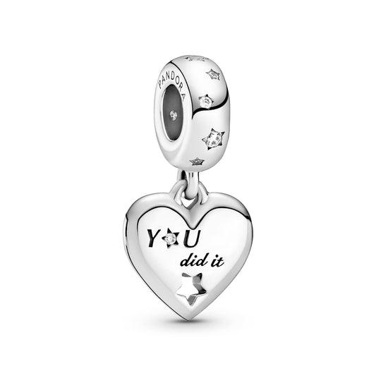 Pandora Congratulations Heart & Stars Dangle Charm