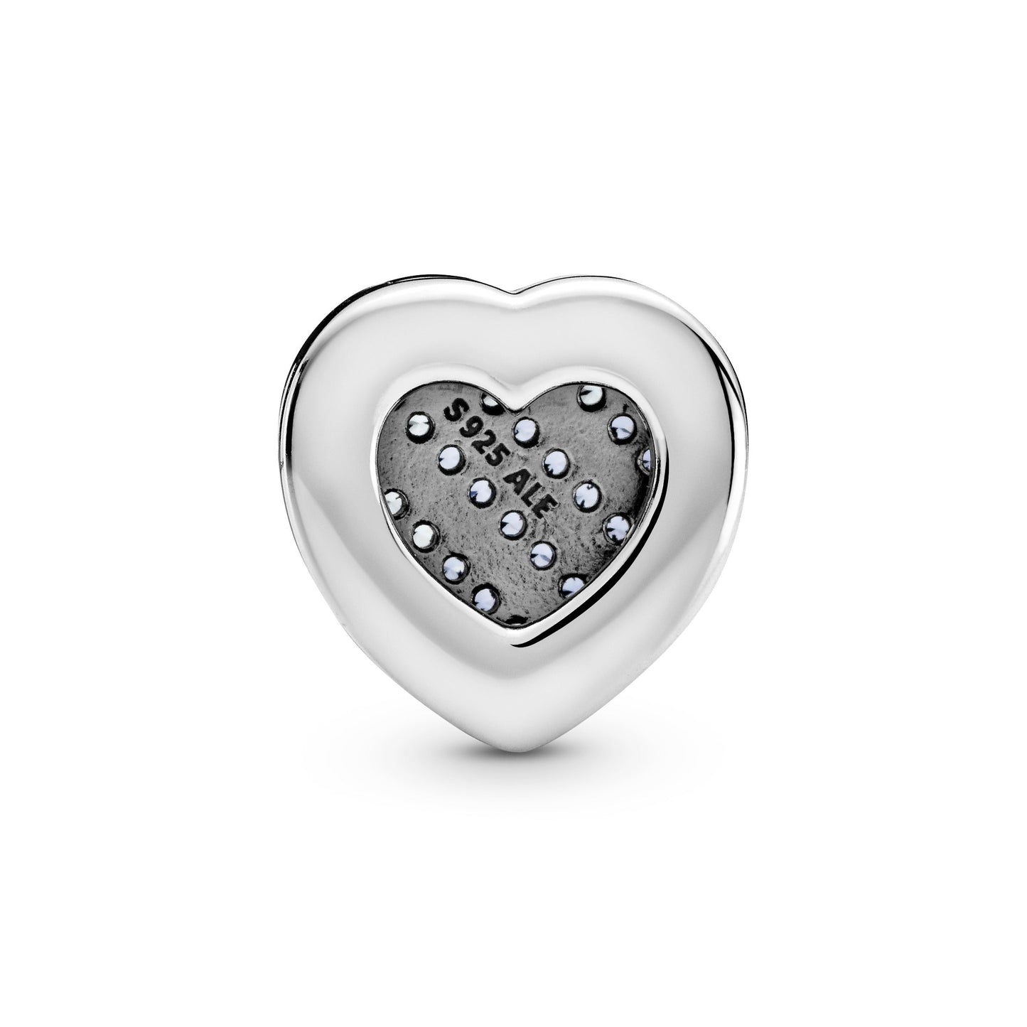 Pandora Reflexions Blue Pave Heart Clip Charm
