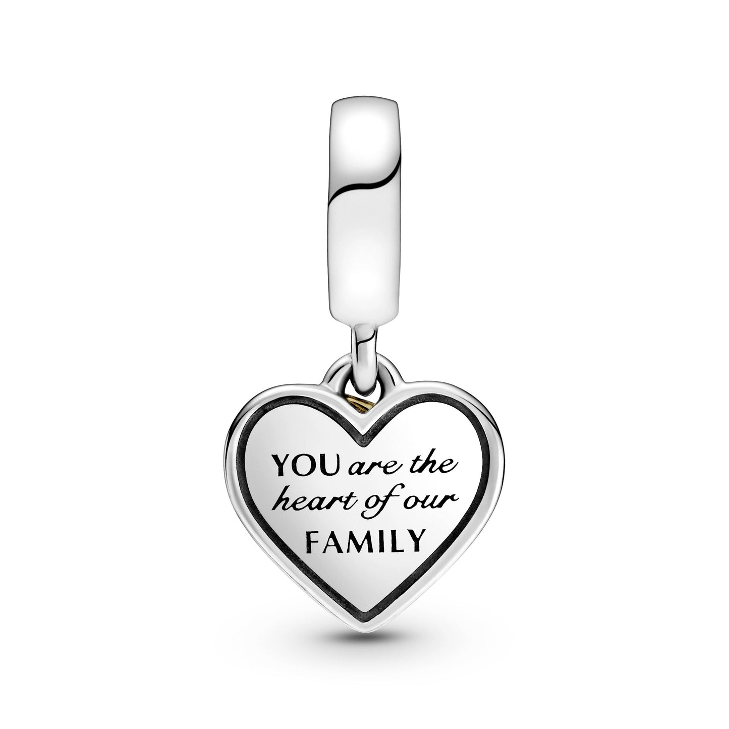 Pandora Two-Tone Family Tree & Heart Dangle Charm
