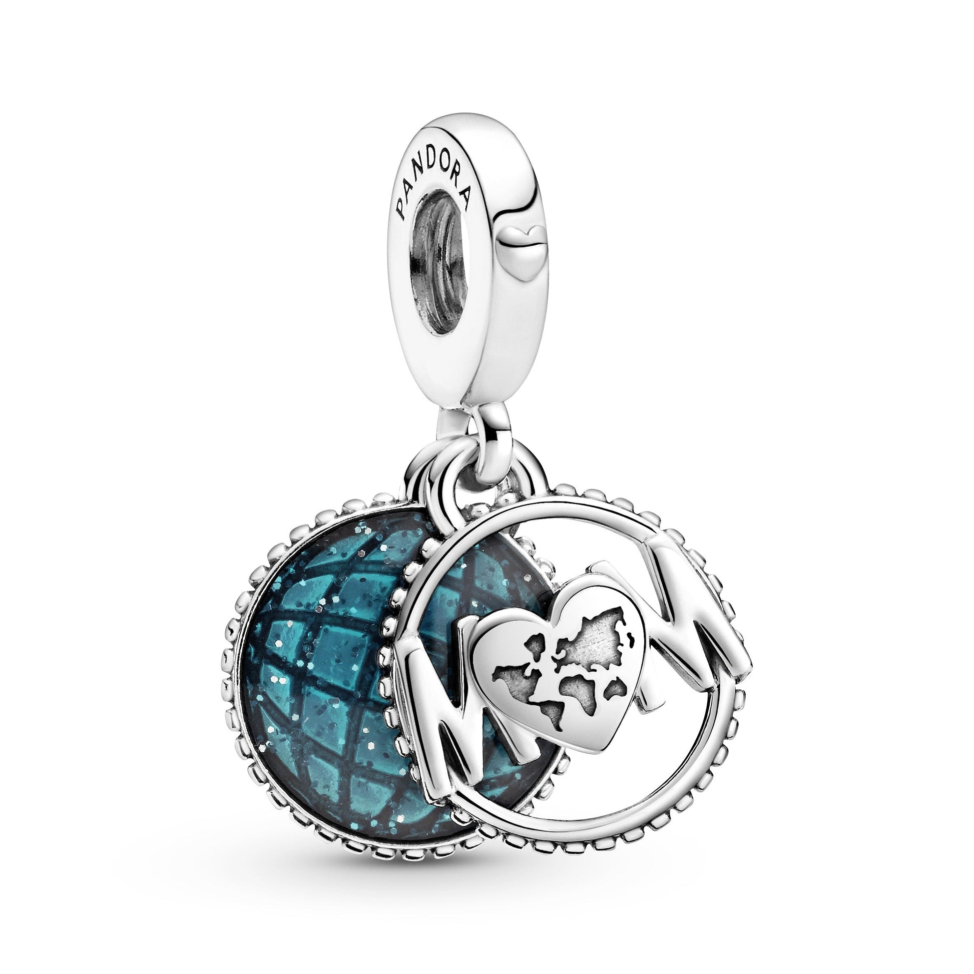 Pandora Glitter Globe Mum Dangle Charm