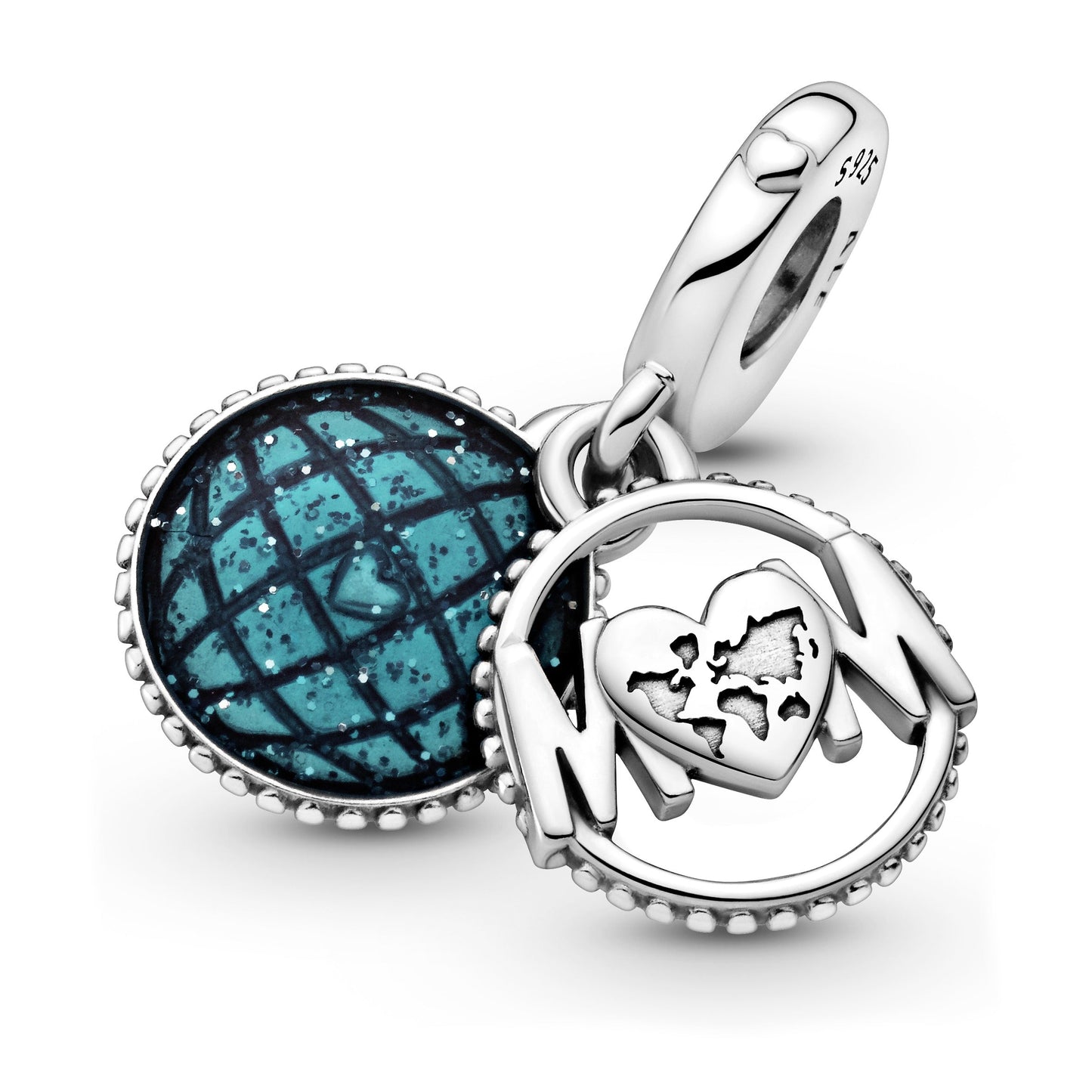 Pandora Glitter Globe Mum Dangle Charm