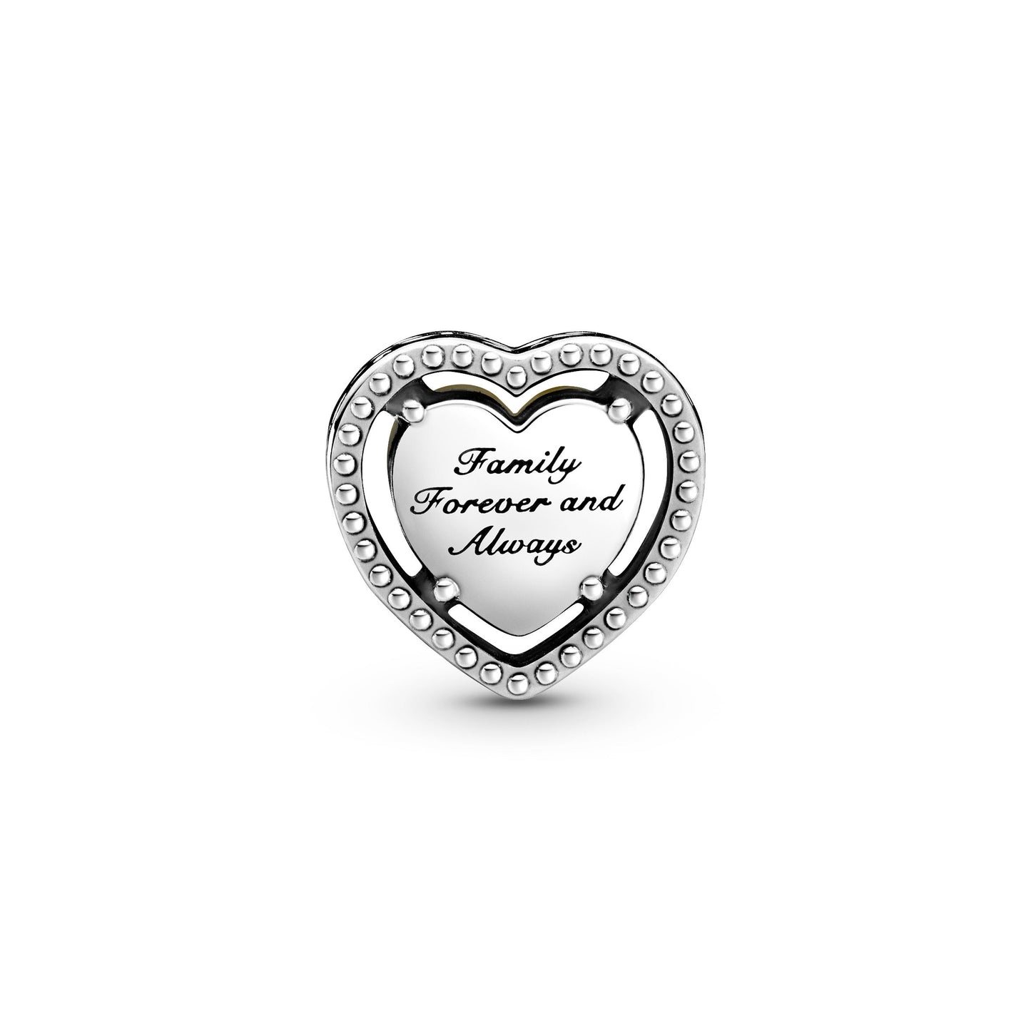 Pandora Openwork Heart & Family Tree Charm