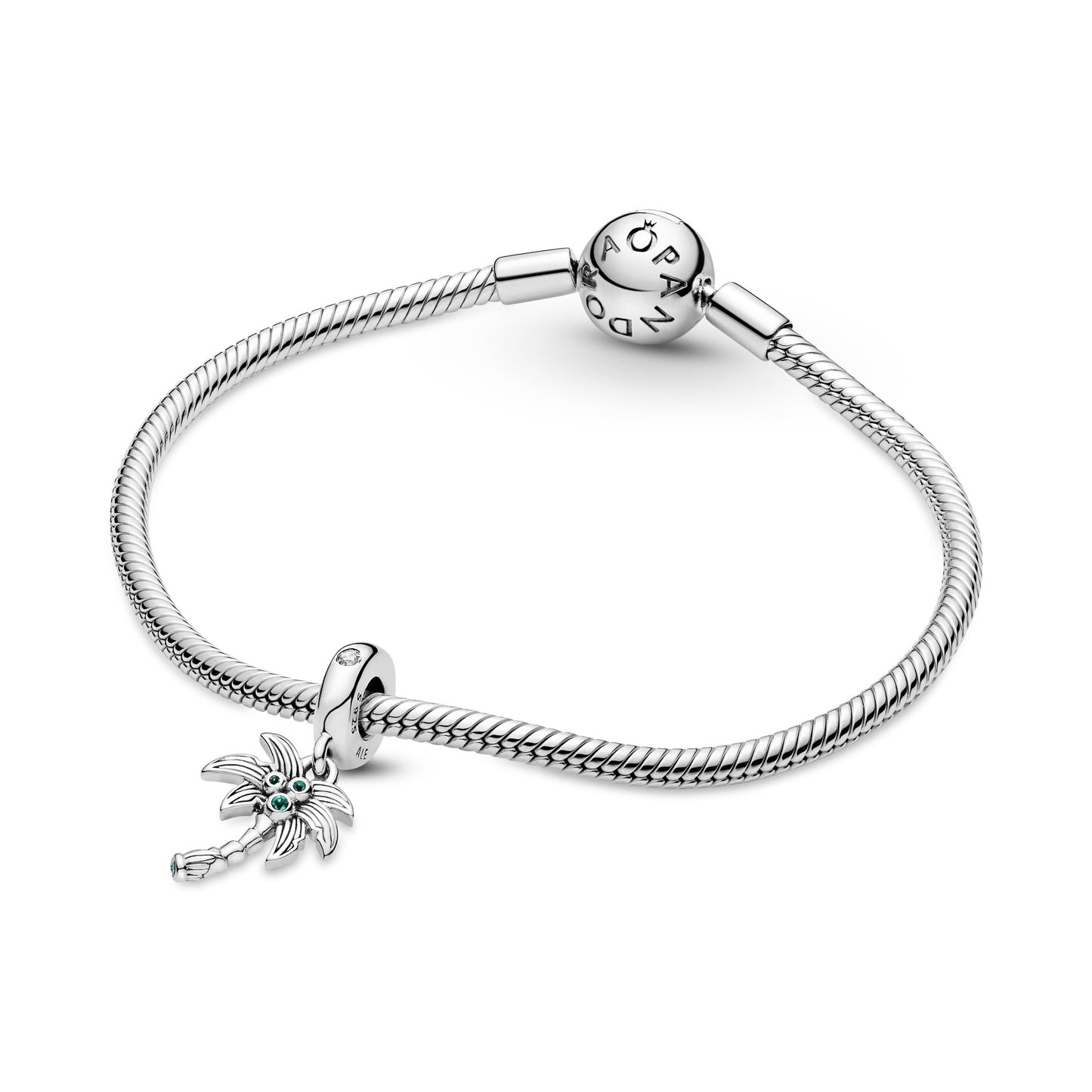 Pandora Palm Tree & Coconuts Dangle Charm