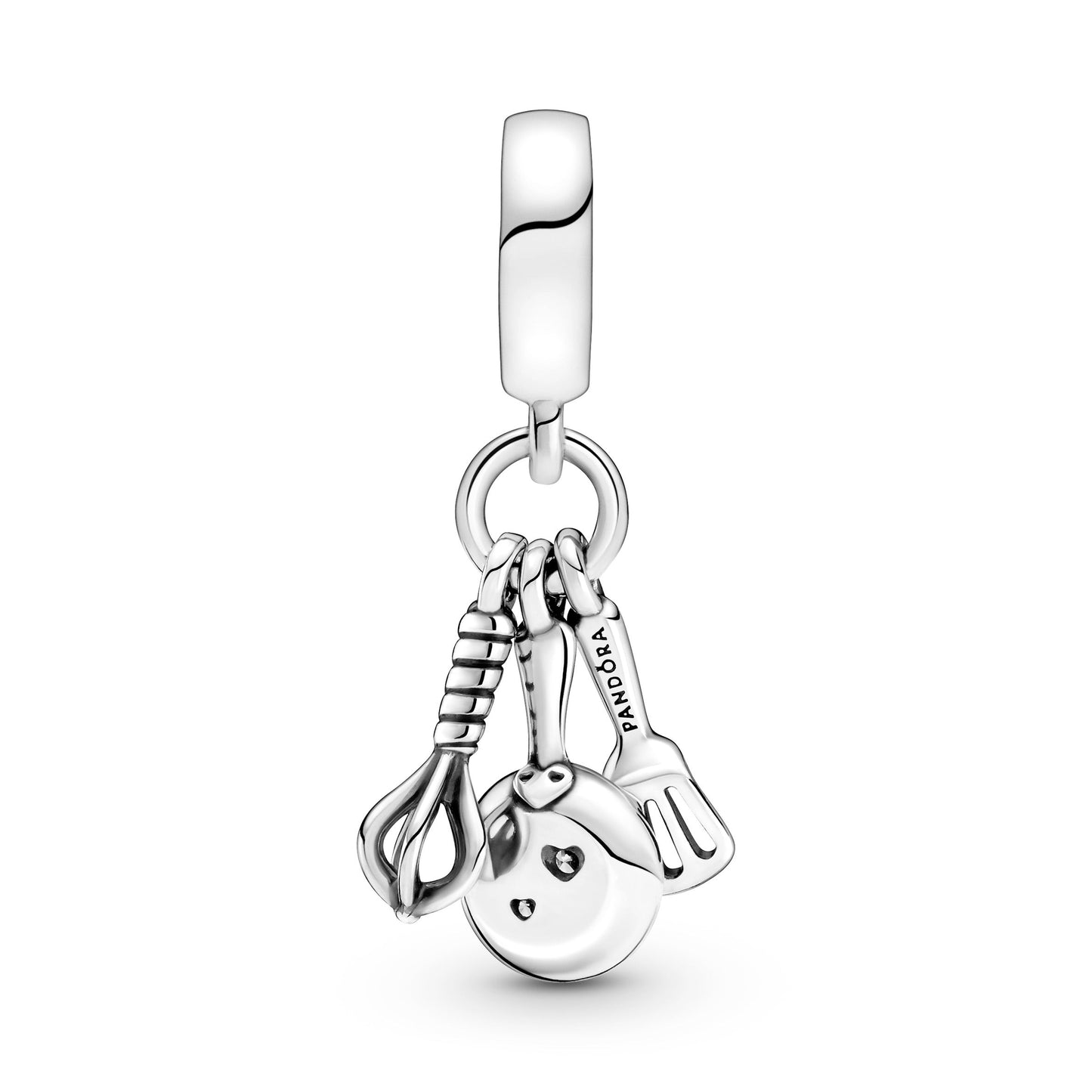 Pandora Spatula, Frying Pan & Whisk Dangle Charm