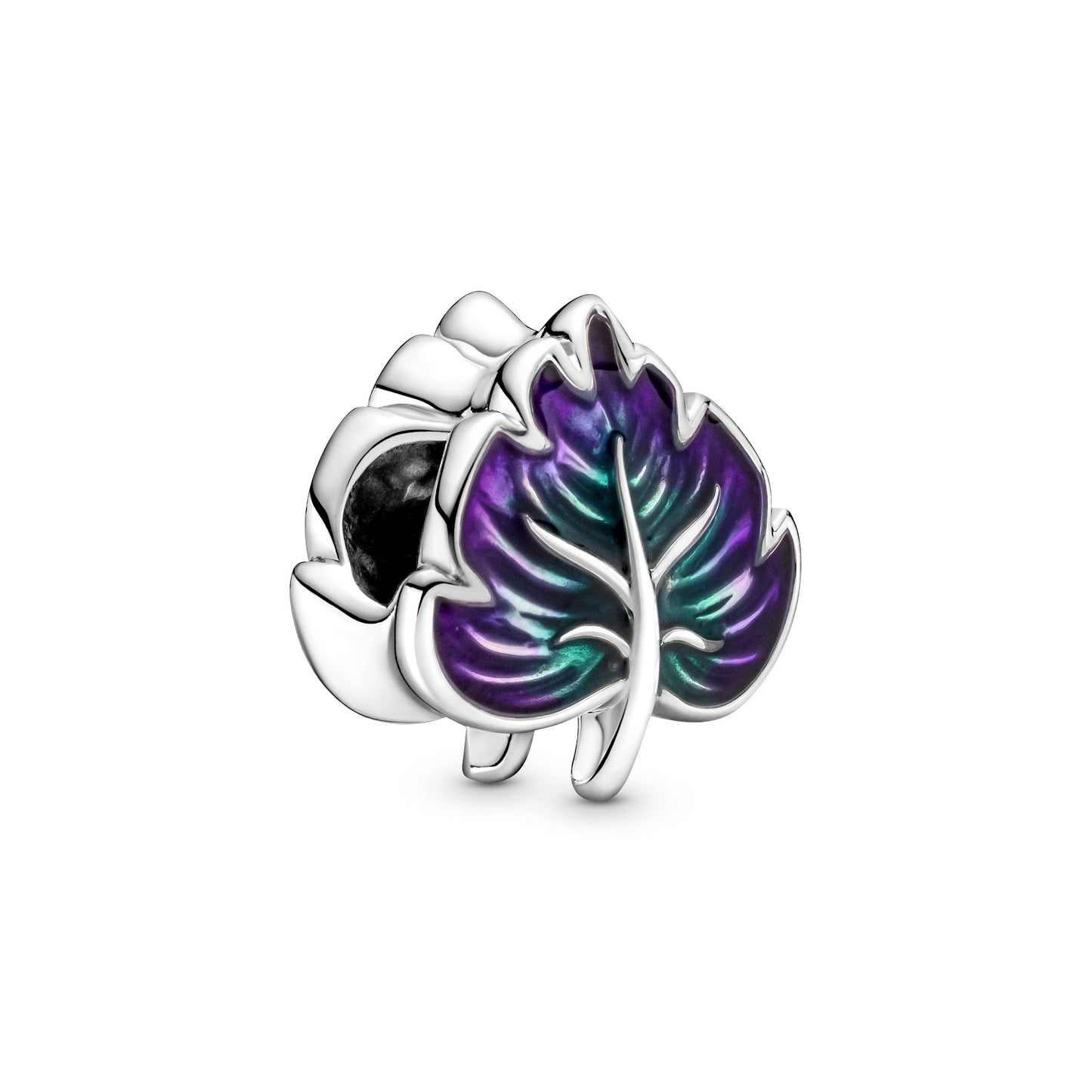 Pandora Purple & Green Leaf Charm
