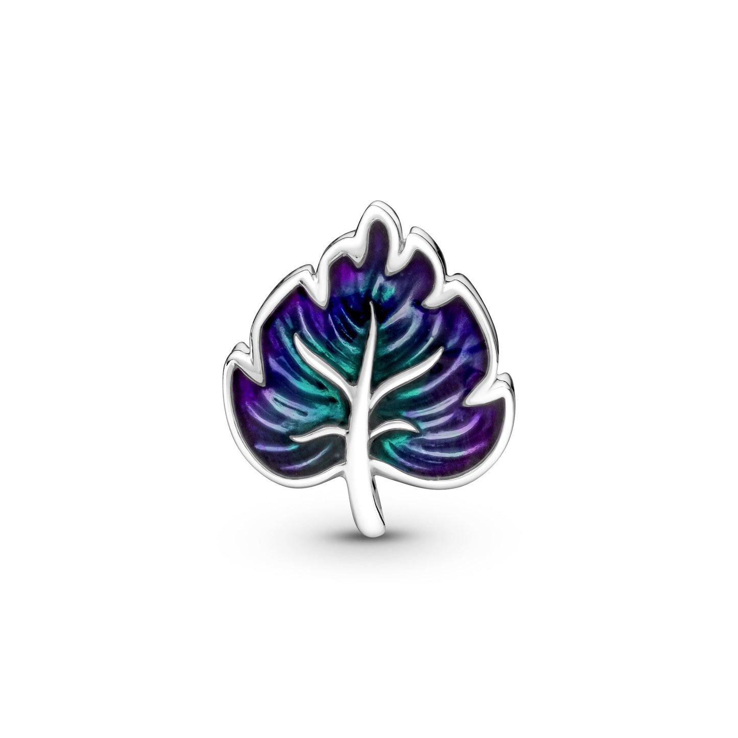 Pandora Purple & Green Leaf Charm