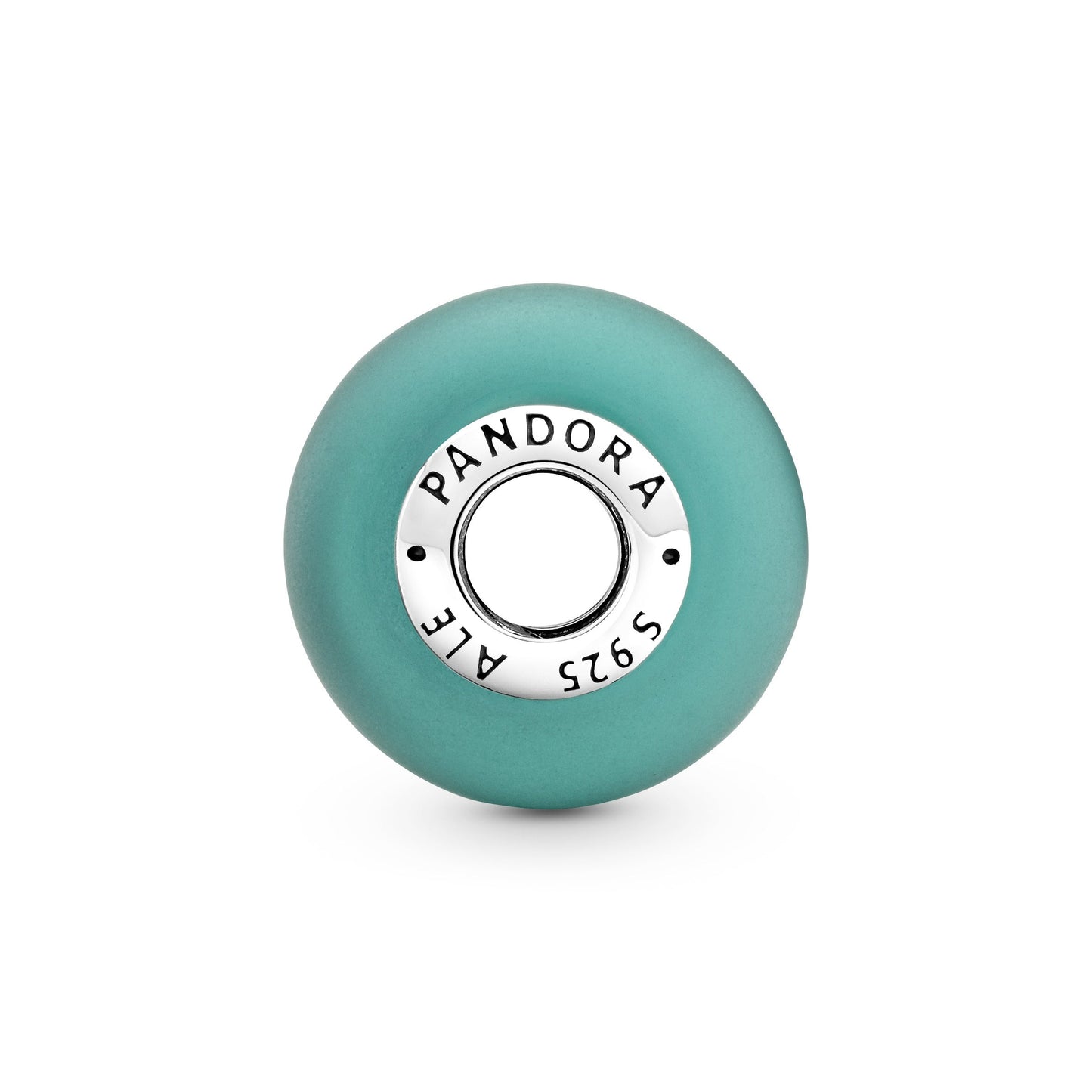 Pandora Matte Green Murano Glass Charm