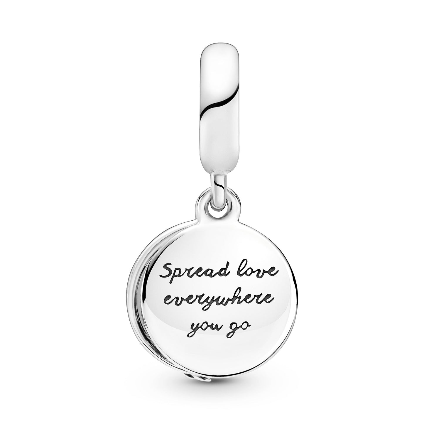 Pandora Pave Feather Dangle Charm