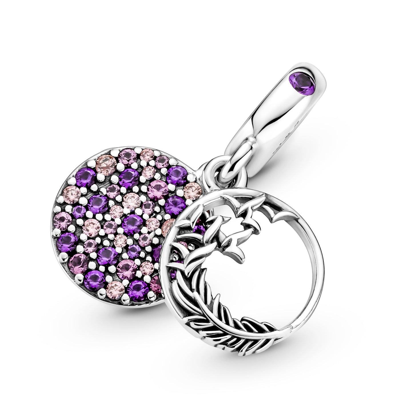 Pandora Pave Feather Dangle Charm