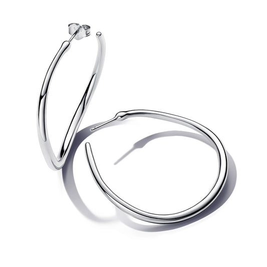 Pandora Organically Shaped 42 mm Open Hoop Earrings