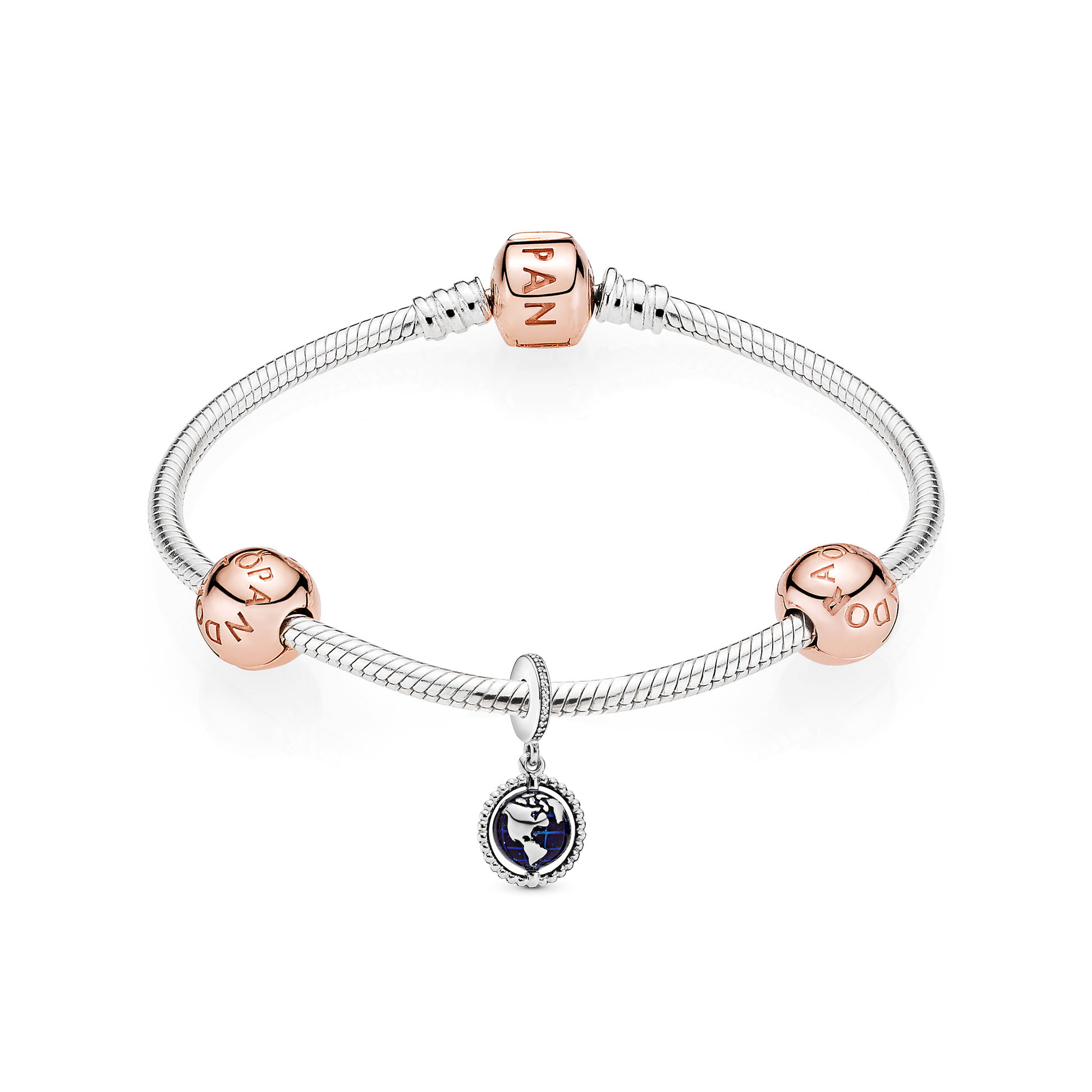 Pandora Travel the World Bracelet and Charms Set